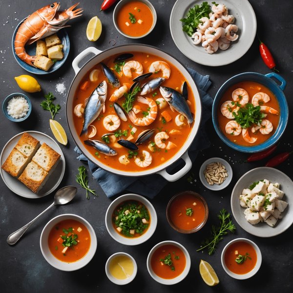 ¿Cómo preparar una sopa de pescado con mariscos frescos?